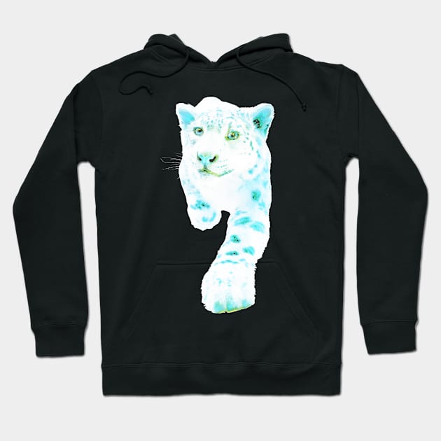 Jaguar White Hoodie by RaphaelWolf